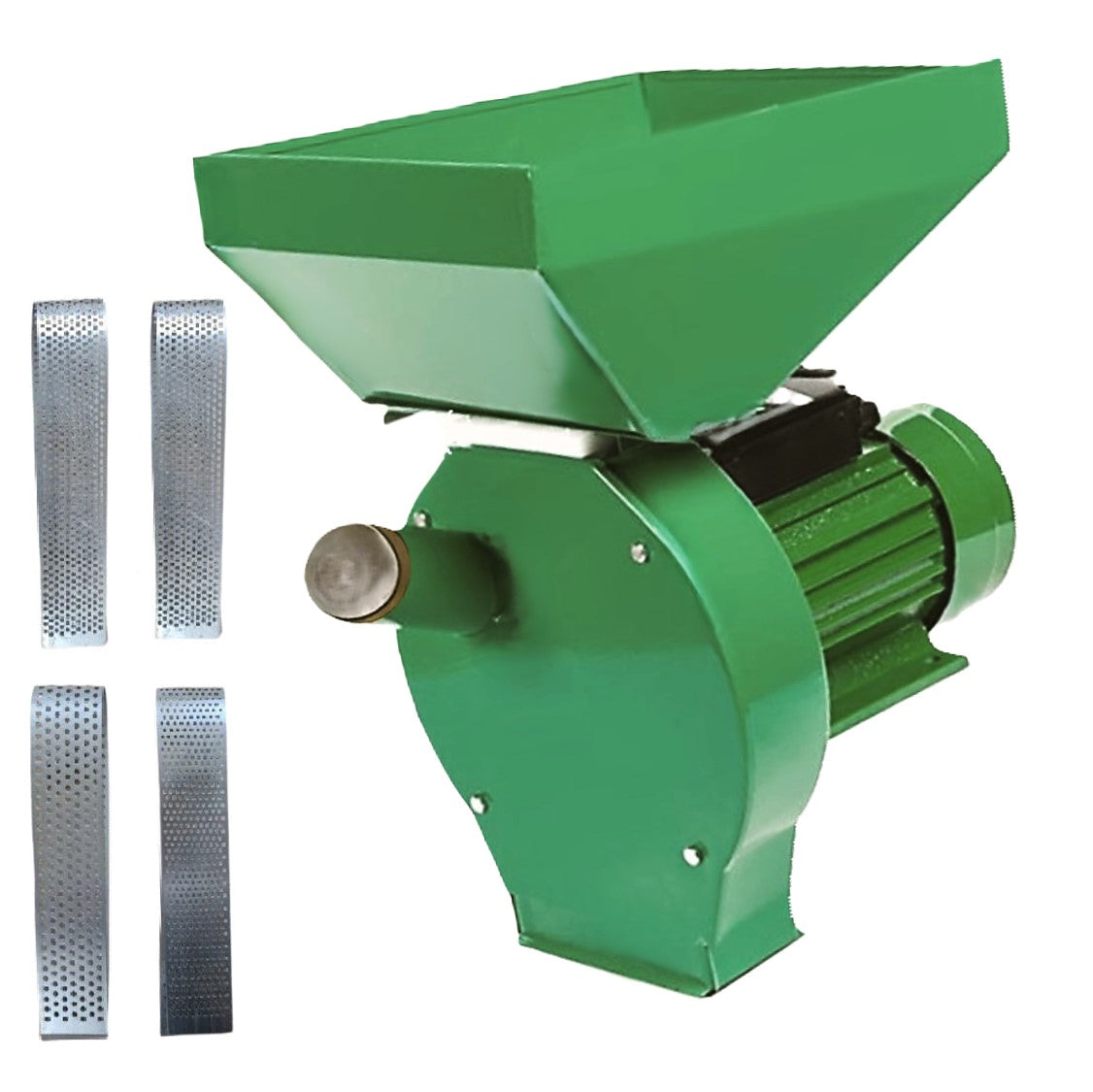 *PROMO* Moara E-FERMIERUL cereale+stiuleti, GREEN-D3000, malai si uruiala, motor electric monofazic inclus