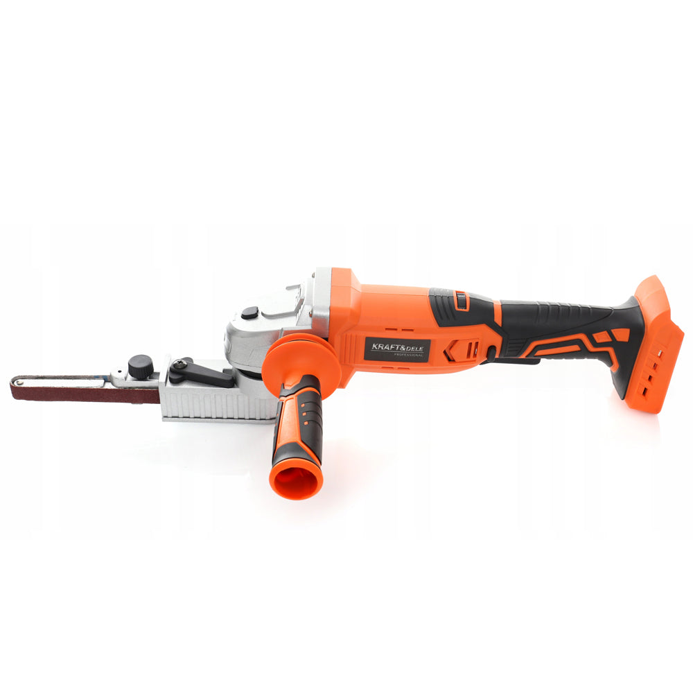 BLACK-is-BACK Polizor unghiular cu banda Kraft&Dele KD1774, 18V, 8m/s, fara acumulator si incarcator PROSERIES