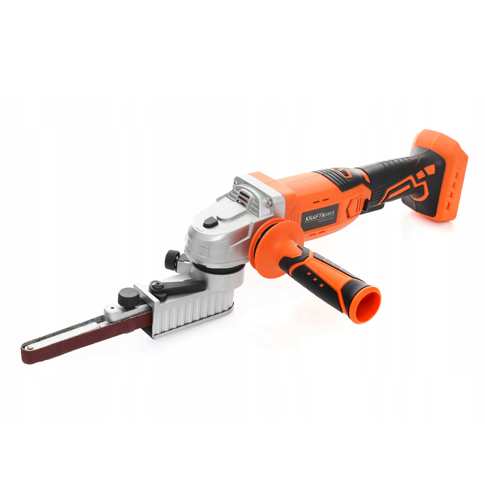 BLACK-is-BACK Polizor unghiular cu banda Kraft&Dele KD1774, 18V, 8m/s, fara acumulator si incarcator PROSERIES