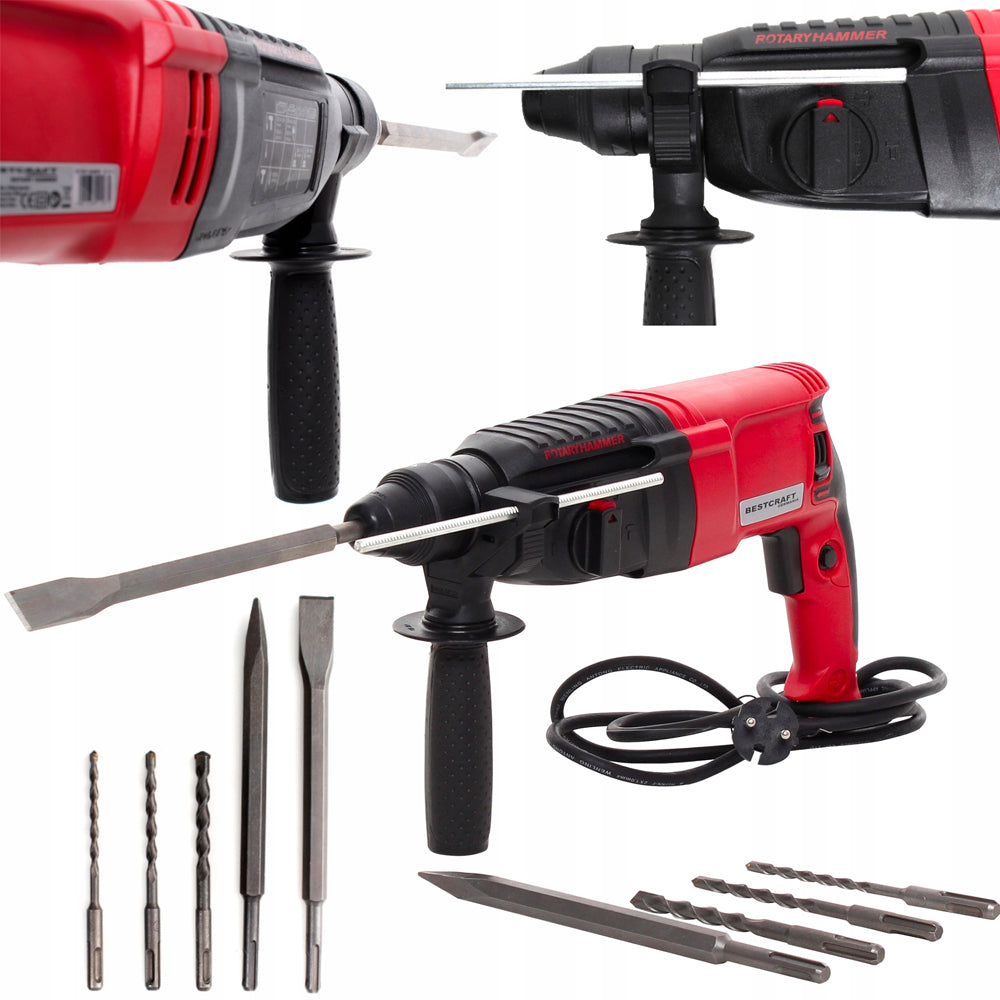 BLACK-is-BACK Rotopercutor Bestcraft EC1510, 2600W, 1300Rpm, Extra Accesorii Incluse