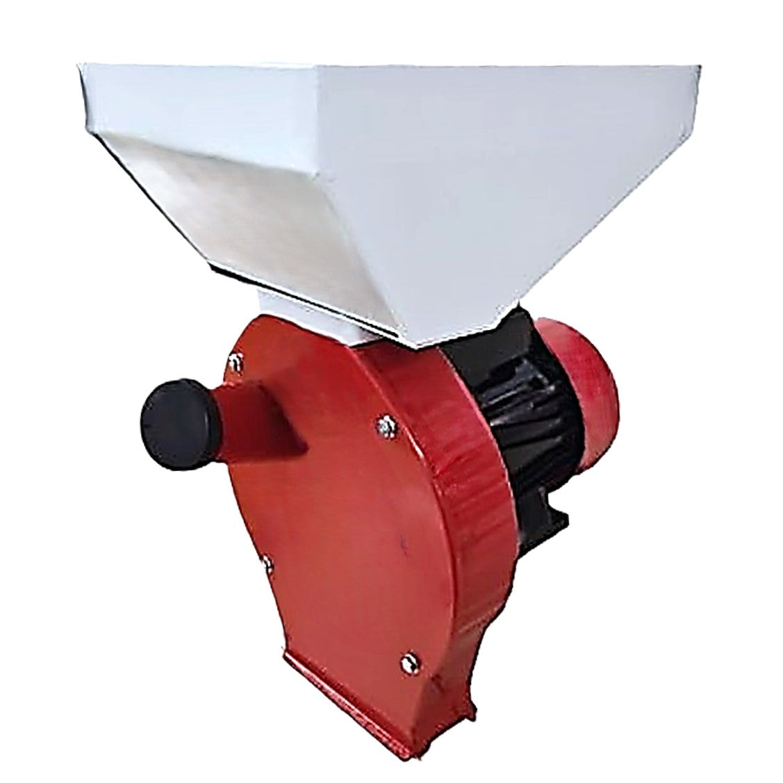 Moara WOLFSTAR cereale si stiuleti (2 in 1), 3.9KW, pentru uruiala si malai, Red-White E-3900 monofazica, cu ciocanele