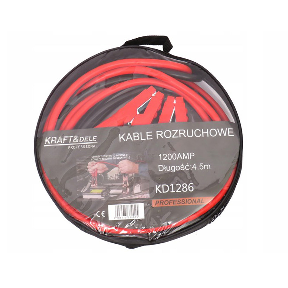 Cabluri curent auto KRAFTSON % Import Polonia % 1286, 1200A, 4.5m