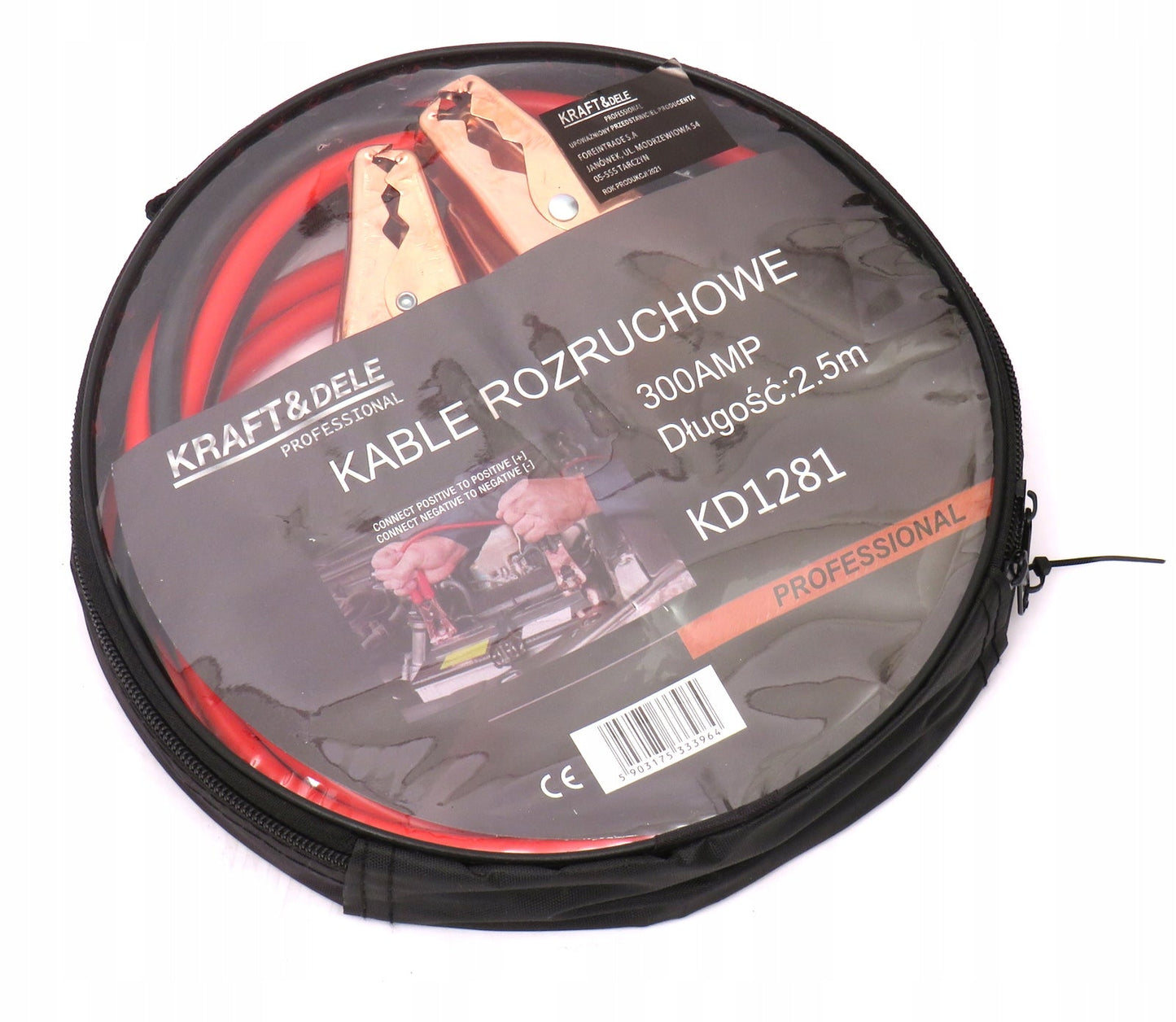 Cabluri curent auto POLSKI K1281, 300A, 2.5m