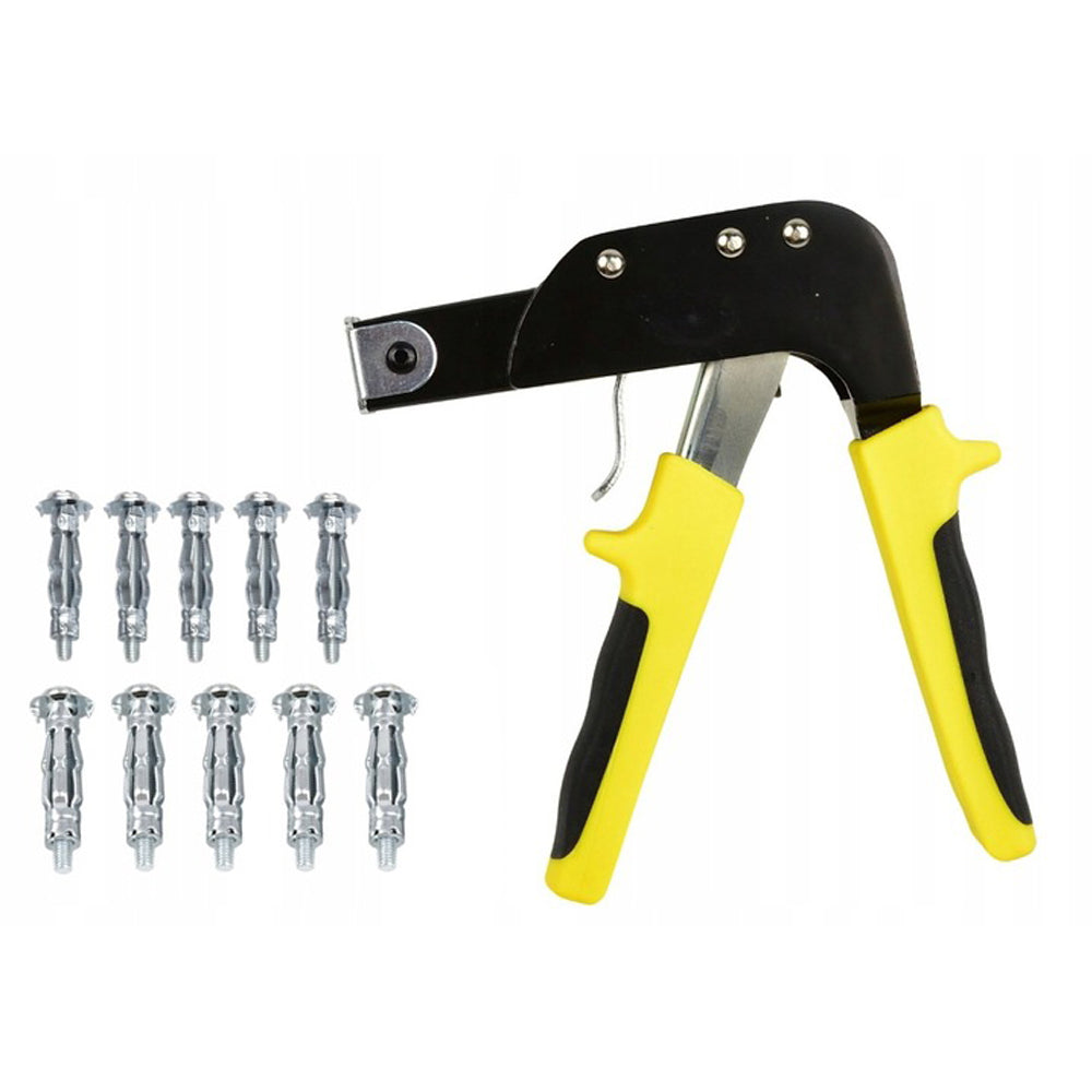 Cleste pentru fixare dibluri metalice, include si 10 dibluri, POLSKI K10574, Poza2