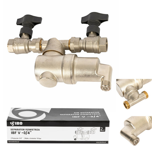 Separator de aer POMPINA-Poland IBF V, 3/4 toli, 10 bar