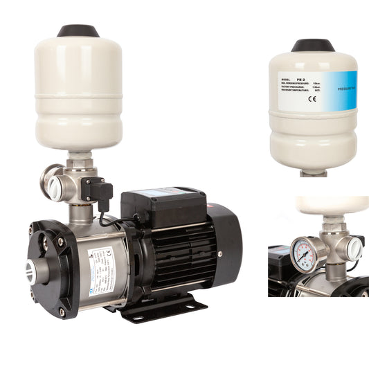 Mini hidrofor AquaTechnica, 8L, 1 Kw, 33.3l/min, H refulare 54m