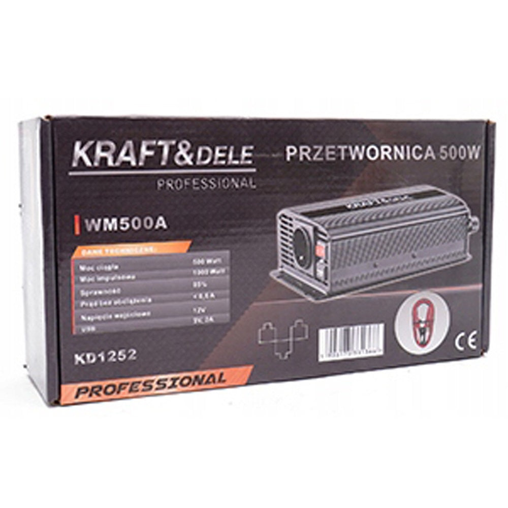 Convertor pentru curent auto KRAFTSON % Import Polonia % 1252, 12V, 220V