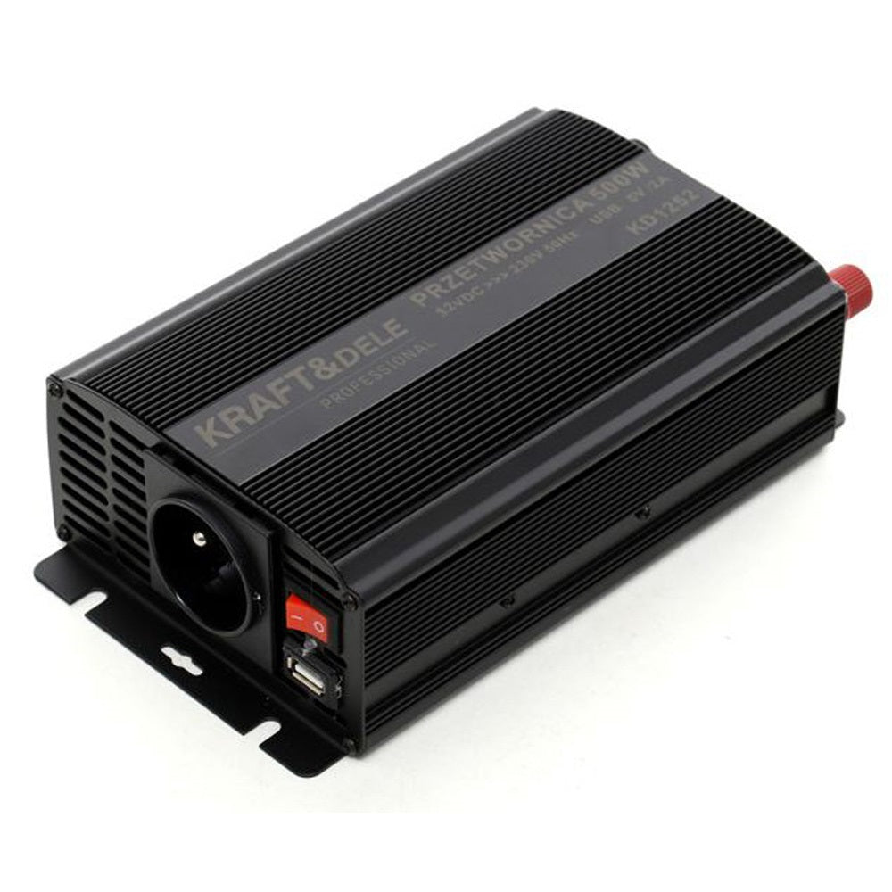 Convertor pentru curent auto KRAFTSON % Import Polonia % 1252, 12V, 220V