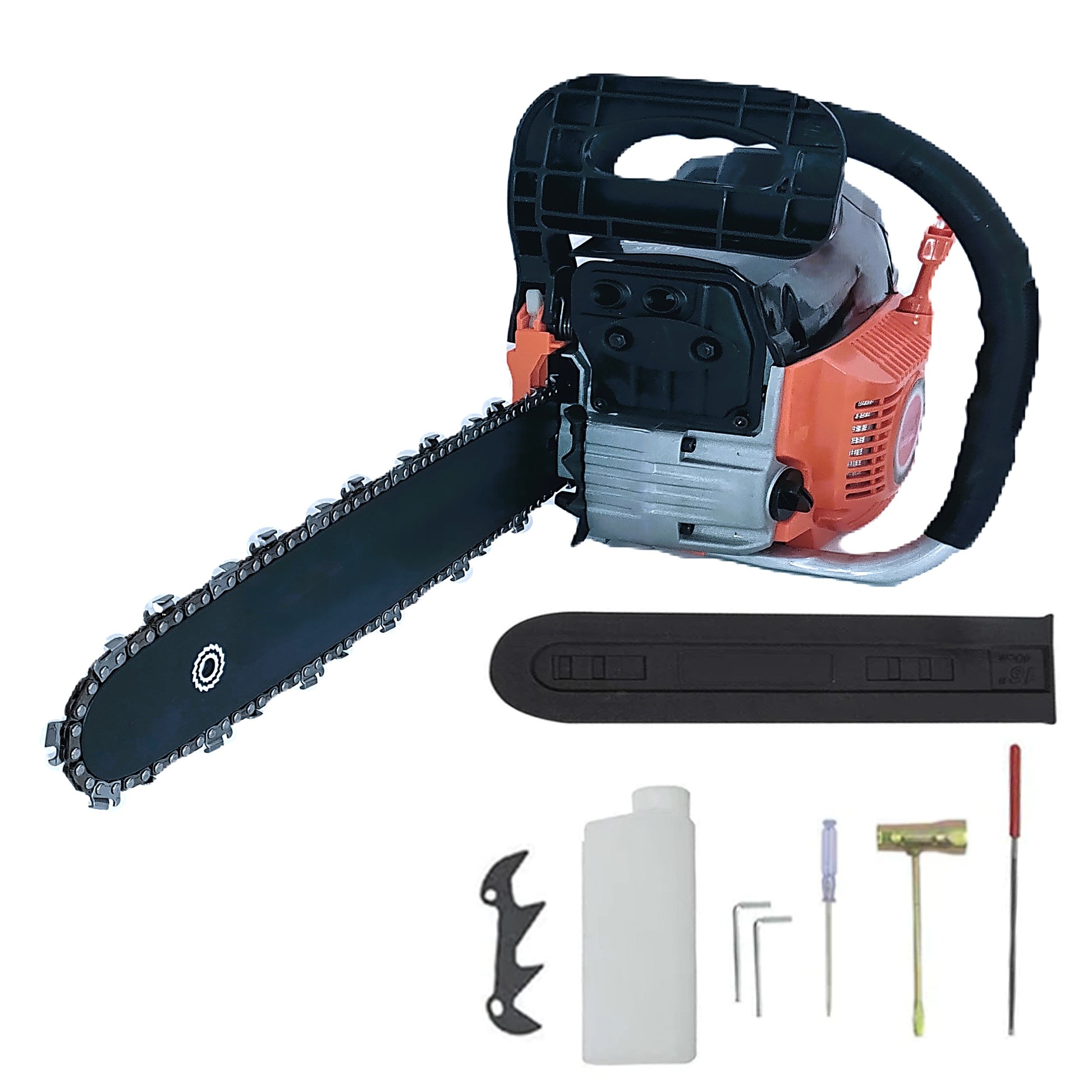 IARNA-OFERTELOR *PROMO* Pret B2B pentru Retail - Drujba BESTIA NEAGRA, 4.4kW, lama 40cm PANDUR, 52cc, gheara si accesorii incluse, BlackOrange