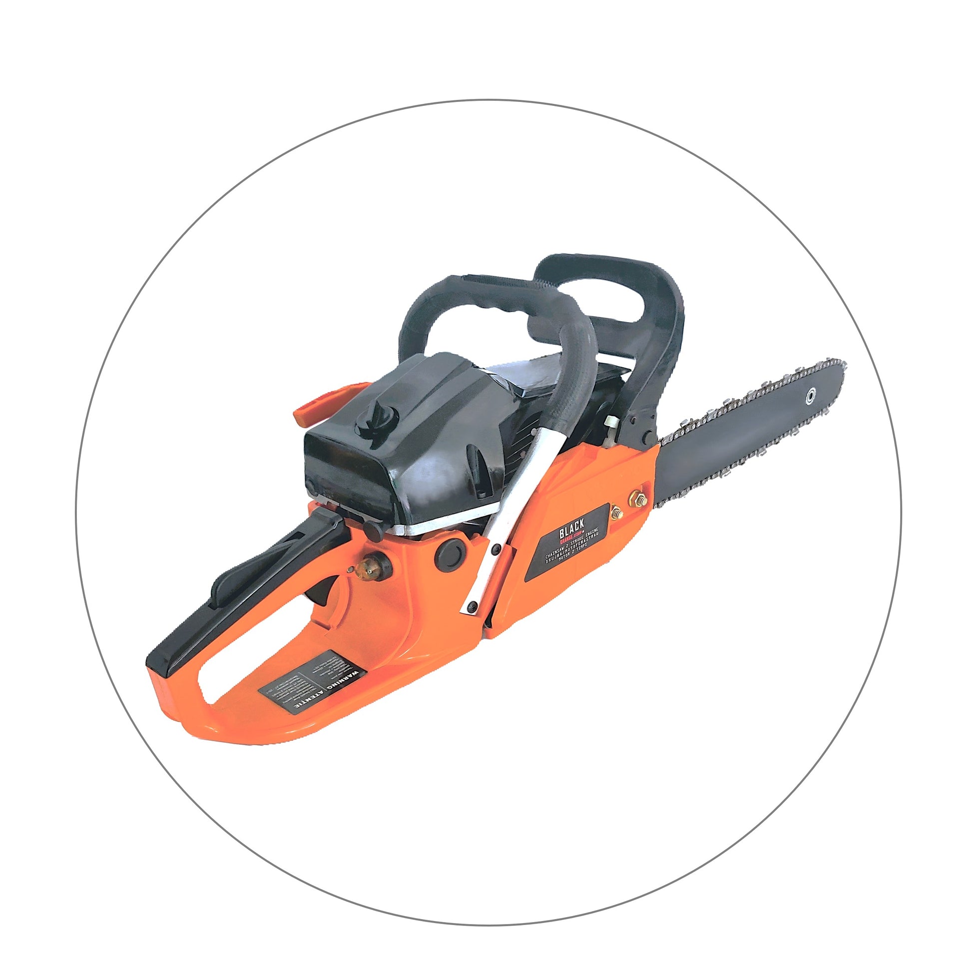 IARNA-OFERTELOR *PROMO* Pret B2B pentru Retail - Drujba BESTIA NEAGRA, 4.4kW, lama 40cm PANDUR, 52cc, gheara si accesorii incluse, BlackOrange