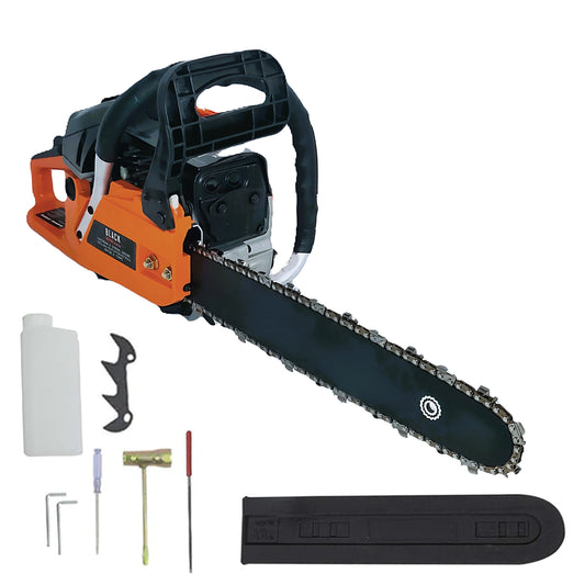 SEZONUL-OFERTELOR *BuzZ* Pret B2B pentru Retail - Drujba BESTIA NEAGRA, 4.4kW, lama 40cm, 52cc, gheara si accesorii incluse, BlackOrange