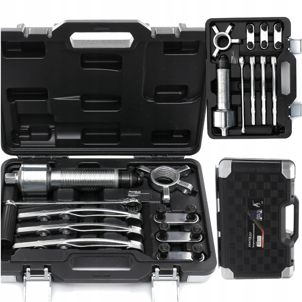 Extractor rulmenti cu manivela KRAFTSON % Import Polonia % 10160, 9 bucati, valiza de transport inclusa