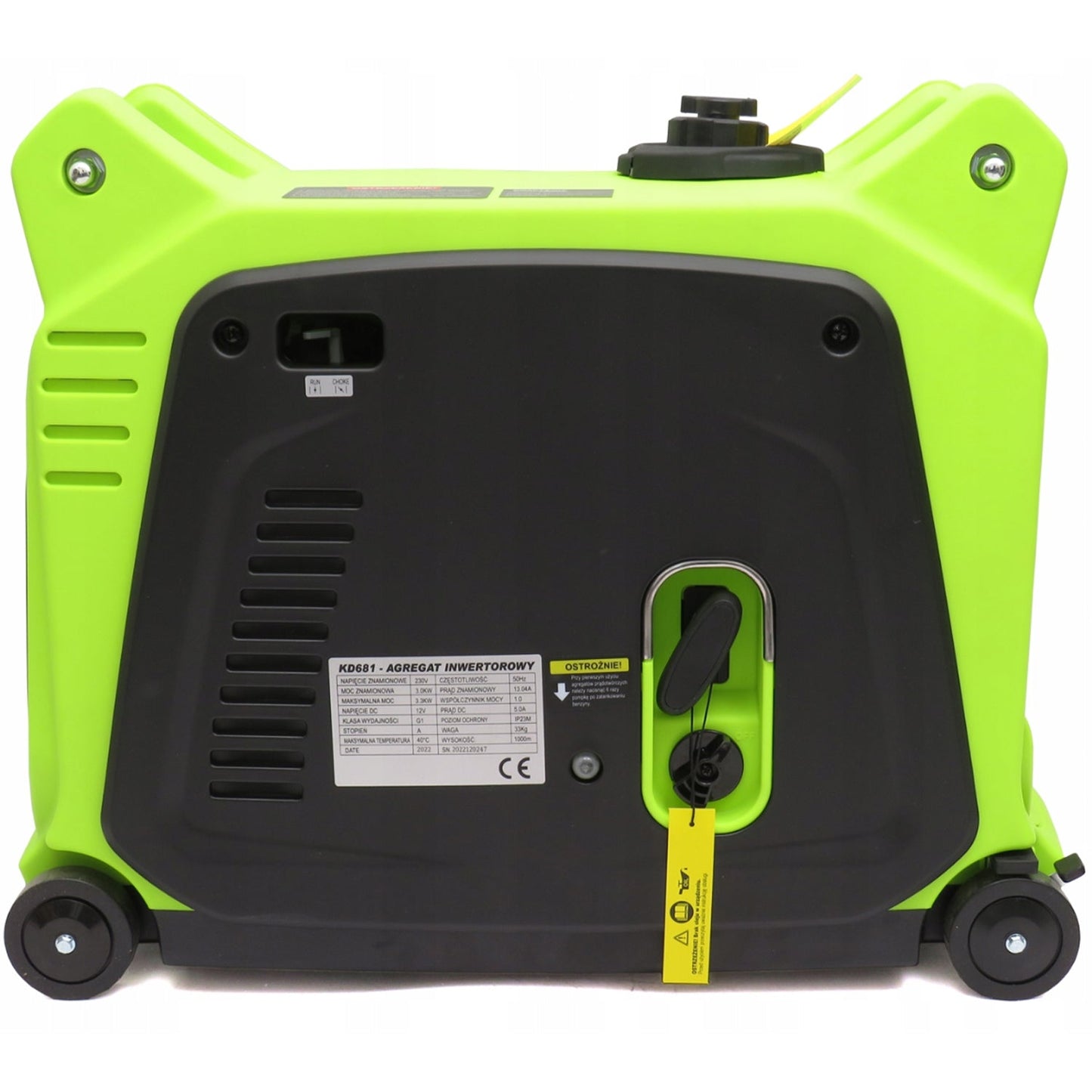 BLACK-is-BACK Generator curent silentios profesional Kraft&Dele KD681, 230V, stabilizator tensiune AVR , roti transport