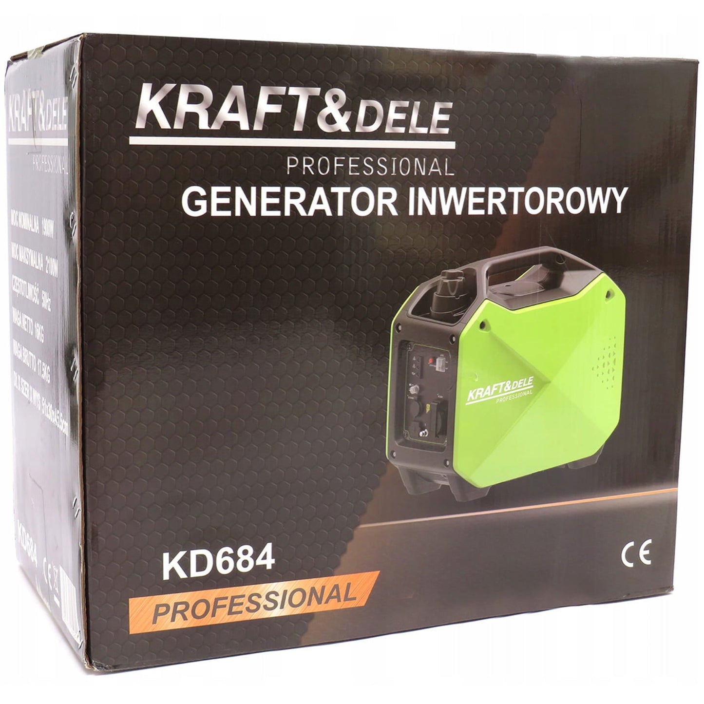 *OFERTE-DE-VARA* Generator curent silentios Kraft&Dele KD684, 230V, 4 timpi, stabilizator tensiune (AVR), Accesorii incluse