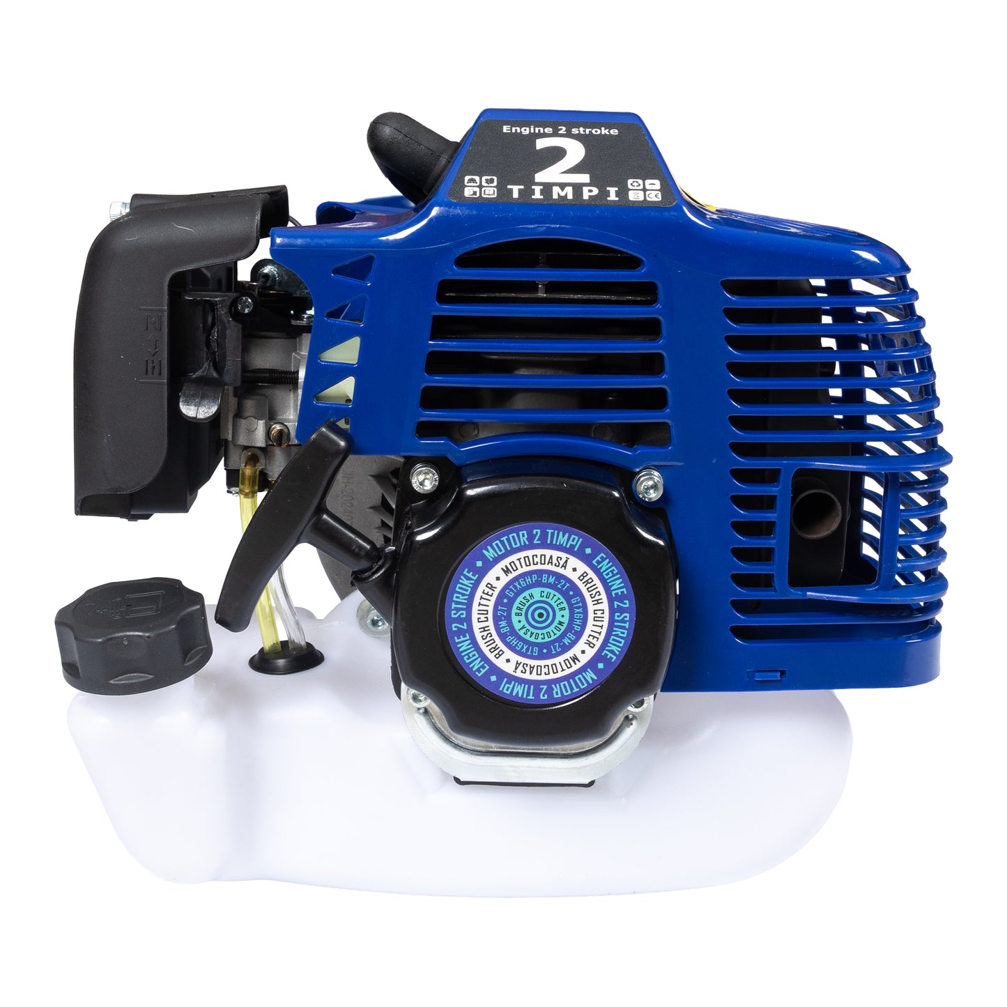Set Motocoasa KASNIKA GTX6HP-BM-2T, BLUE, 9.5CP + Cap tip Drujba + Extra disc vidia CADOU