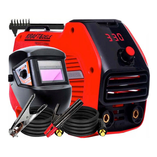 *BLACK-FRIDAY* *SET CADOU* Set Aparat de sudura MMA Kraft&Dele KD1869, MMA 330A, Tehnologie IGBT, Antistick + Masca Sudura Automata