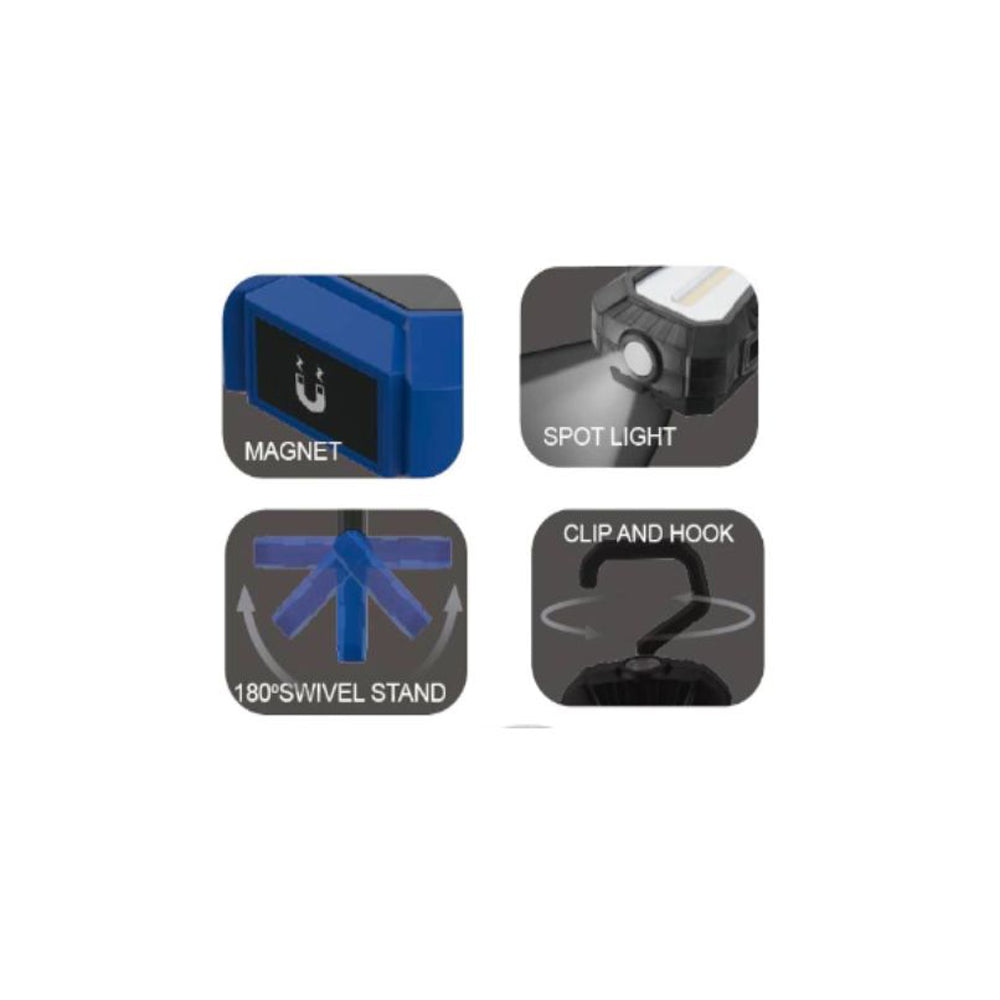 Lampa multifunctionala reincarcabila KRAFTSON % Import Polonia % 1263, 420Lm, acumulator 4400mAh, pentru ateliere, camping etc