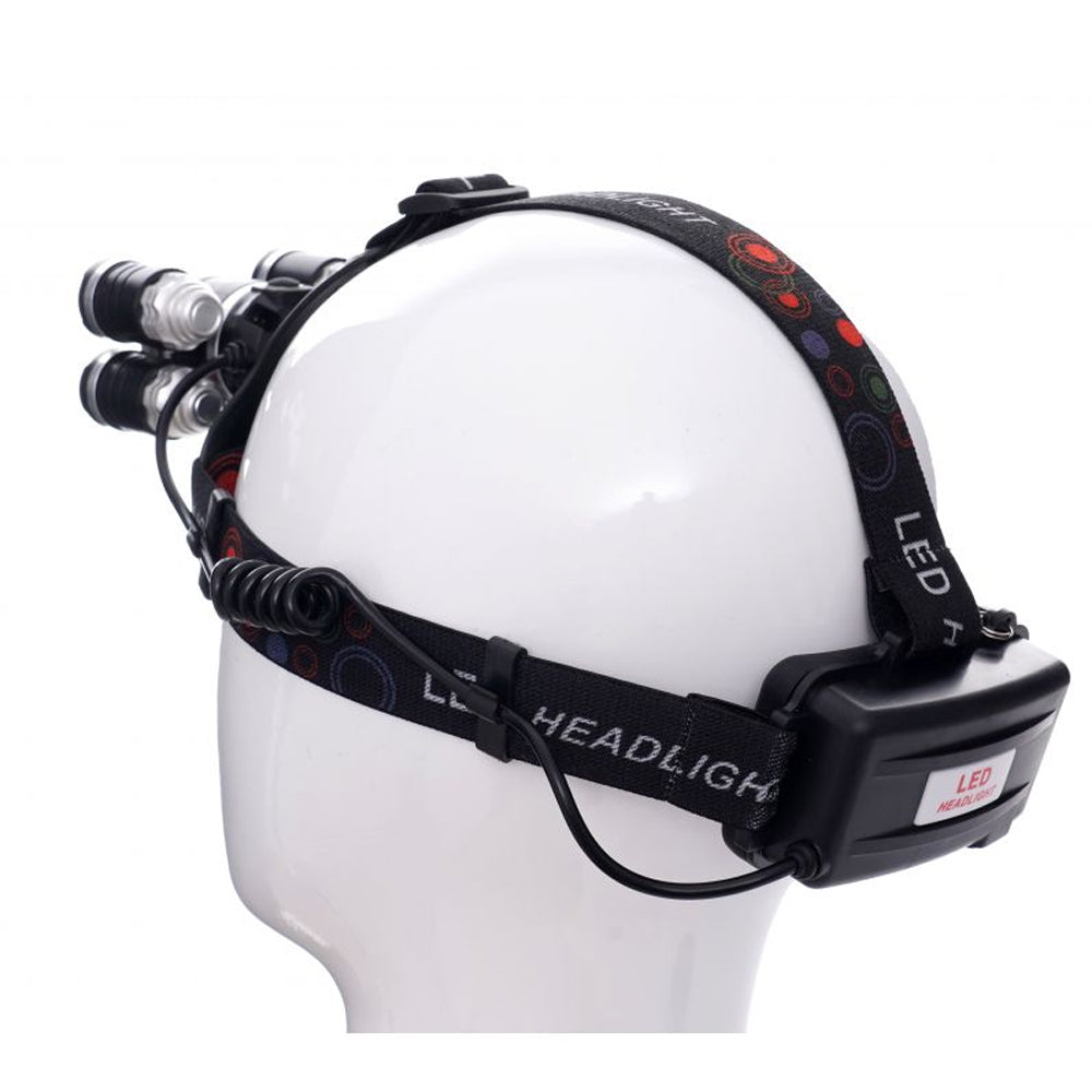 Lanterna cu LED fixare pe cap, 5 LED, reglaje multiple, POLSKI K1247, Poza4