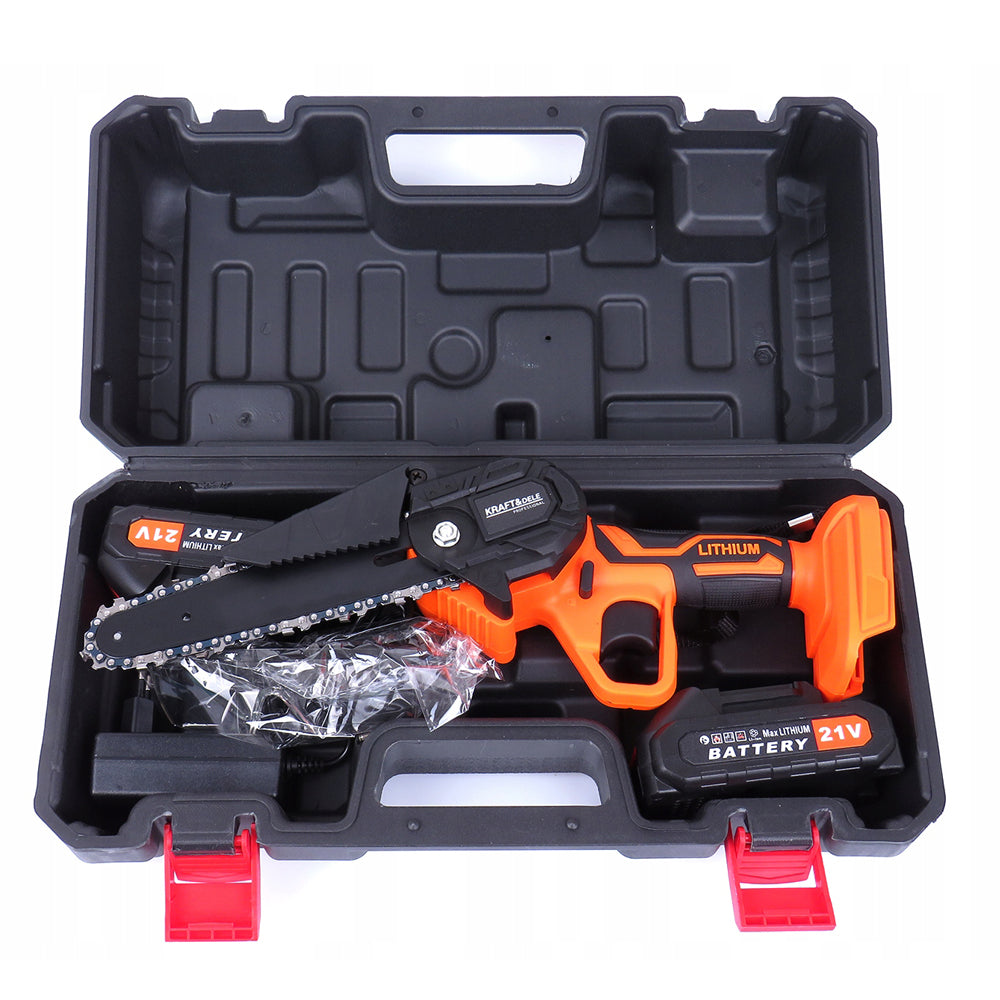 Mini drujba cu acumulator KRAFTSON % Import Polonia % 10626, 21V, cu 2 acumulatori 1500mAh, Valiza inclusa