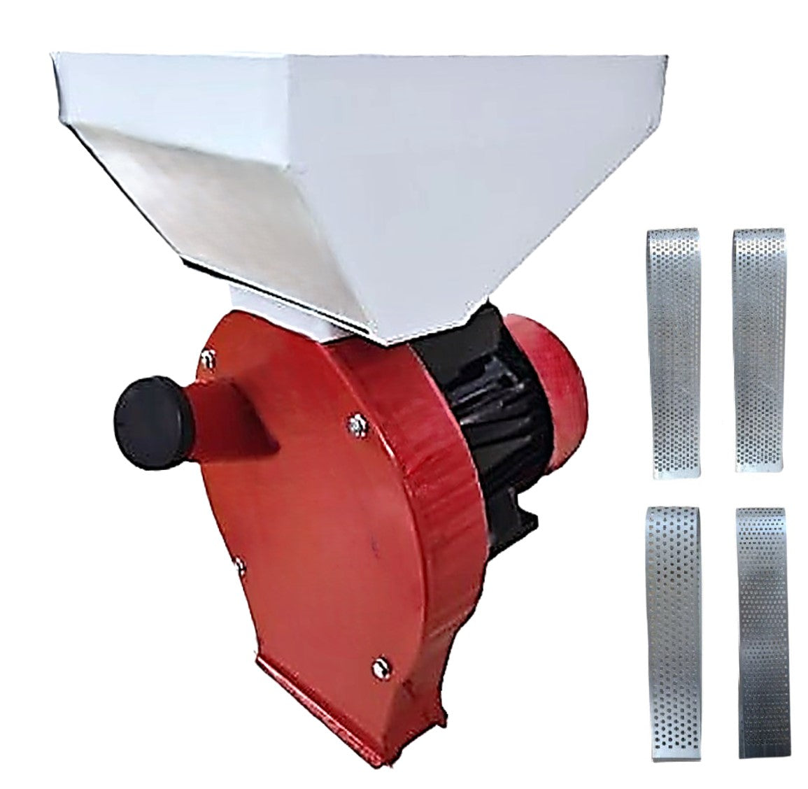 Moara cereale+stiuleti (2 in 1) WOLFSTAR, 3.9KW, cu ciocanele pentru uruiala si malai, motor electric monofazic, Red-White E-3900 (PRODUS RESIGILAT)