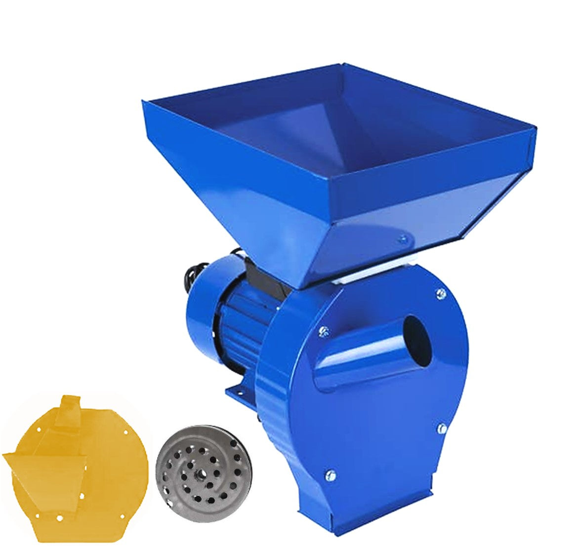 Set Moara cereale, stiuleti si legume (3 in 1) Alpin Economic-D, 3kW, cu ciocanele, si razatoare legume-fructe