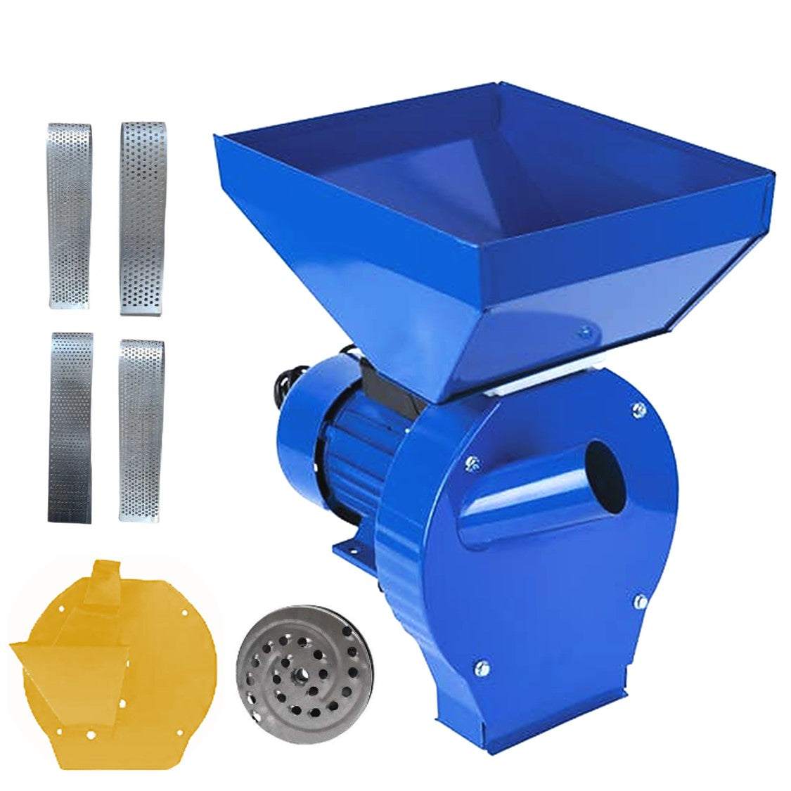 Set Moara cereale, stiuleti si legume (3 in 1) Alpin Economic-D, 3kW, cu ciocanele, si razatoare legume-fructe