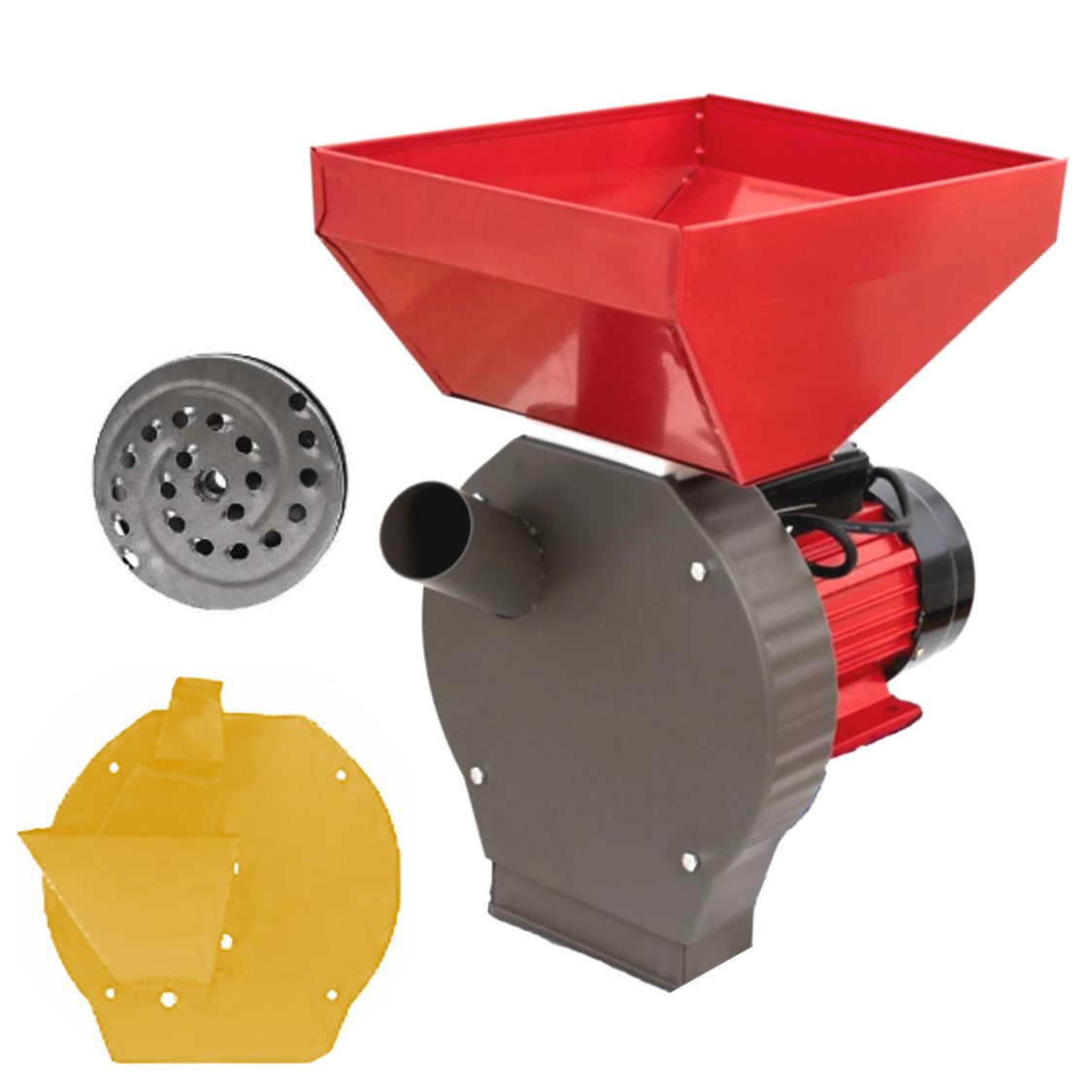 Set Moara cereale, stiuleti si legume (3 in 1), 3.9KW, cu ciocanele + razatoare