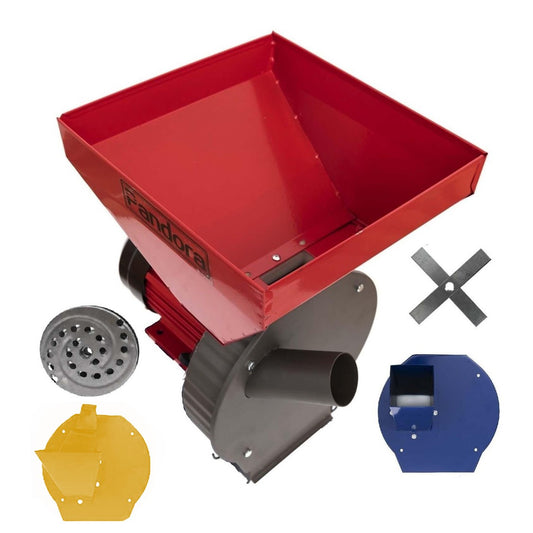 Moara cereale, stiuleti, lucerna si legume (4 in 1), Pandora, 3.5KW, 250Kg/Ora, cu ciocanele + razatoare + cutite tocat