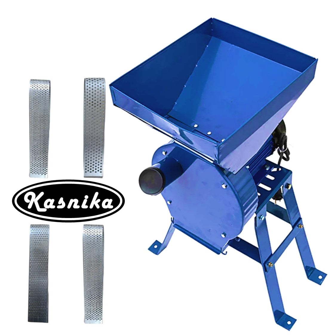 *PROMO* Moara cereale si stiuleti (2 in 1) KASNIKA, 3.9kW, cu ciocanele, malai si uruiala, + suport cu picioare
