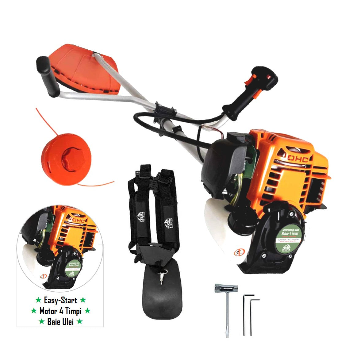 Motocoasa Alpin Profi 5600, Motor 4 Timpi, 7CP + Sistem Taiere. Model An 2024