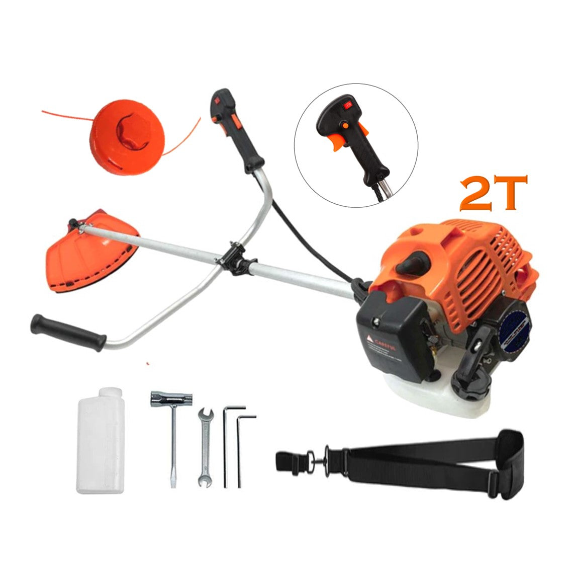 Set Motocoasa PALMiRA, 6CP, 52cc, Accesorii Incluse + Prasitoare