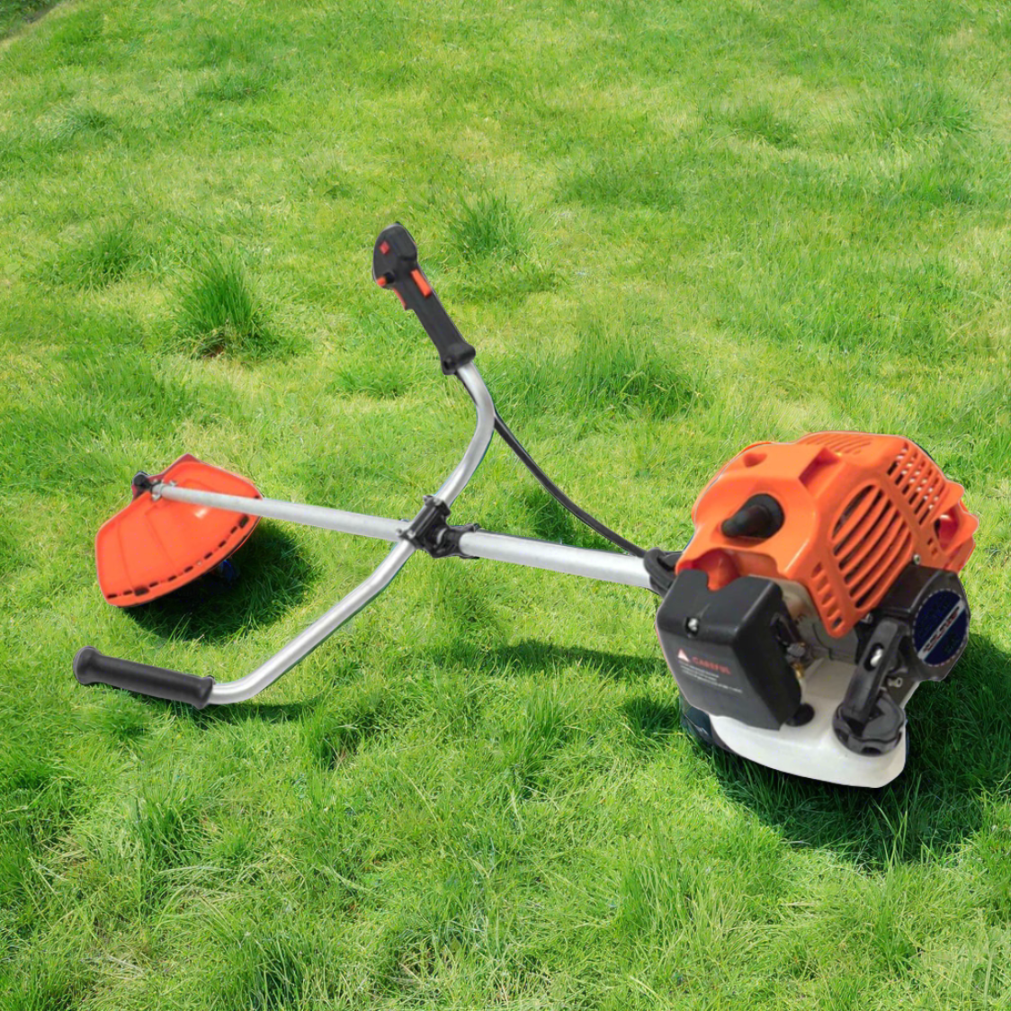 Motocoasa-motocositoare PALMIRA, 6 cai putere, motor pe benzina in 2 timpi , Portocalie