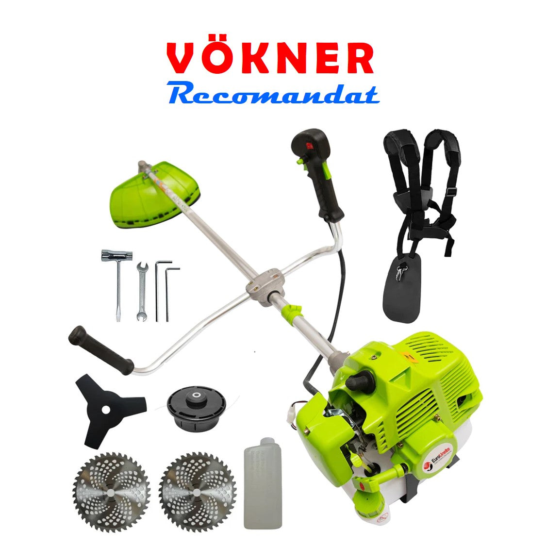 *BUZZ* Motocoasa VÖKNER S GT-4900, 6.5CP, 9000Rpm,  FORCE-S Green, extraVIDIA PLUS