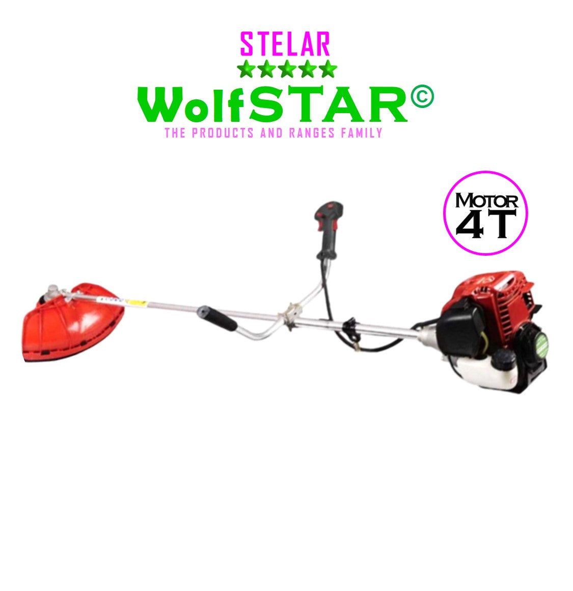 Motocoasa 4 Timpi WolfStar, 7CP, cu sistem taiere si accesorii