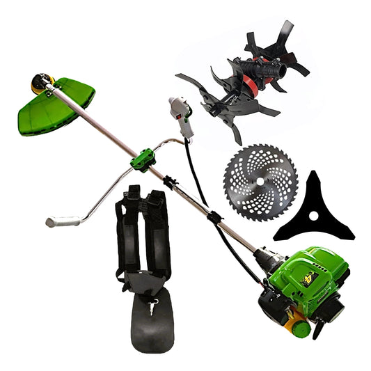 Motocoasa Alpin GREEN Motor 4 Timpi, 6cp + Cultivator + sisteme taiere
