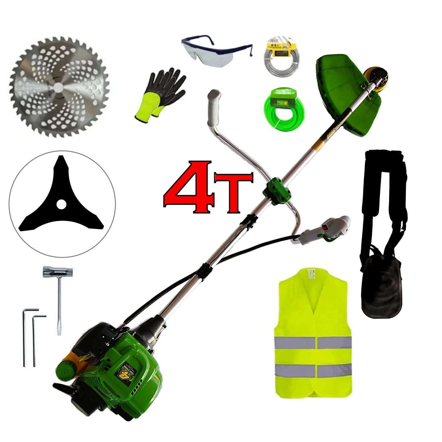*PROMO* Motocoasa 4 Timpi KRAFTSON, 6CP, EXTRA Accesorii Incluse