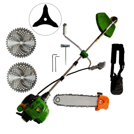 Set Motocoasa KRAFTSON 4T, cu Motor 4 Timpi, 6CP, Disc Vidia D230mm, Cap Drujba