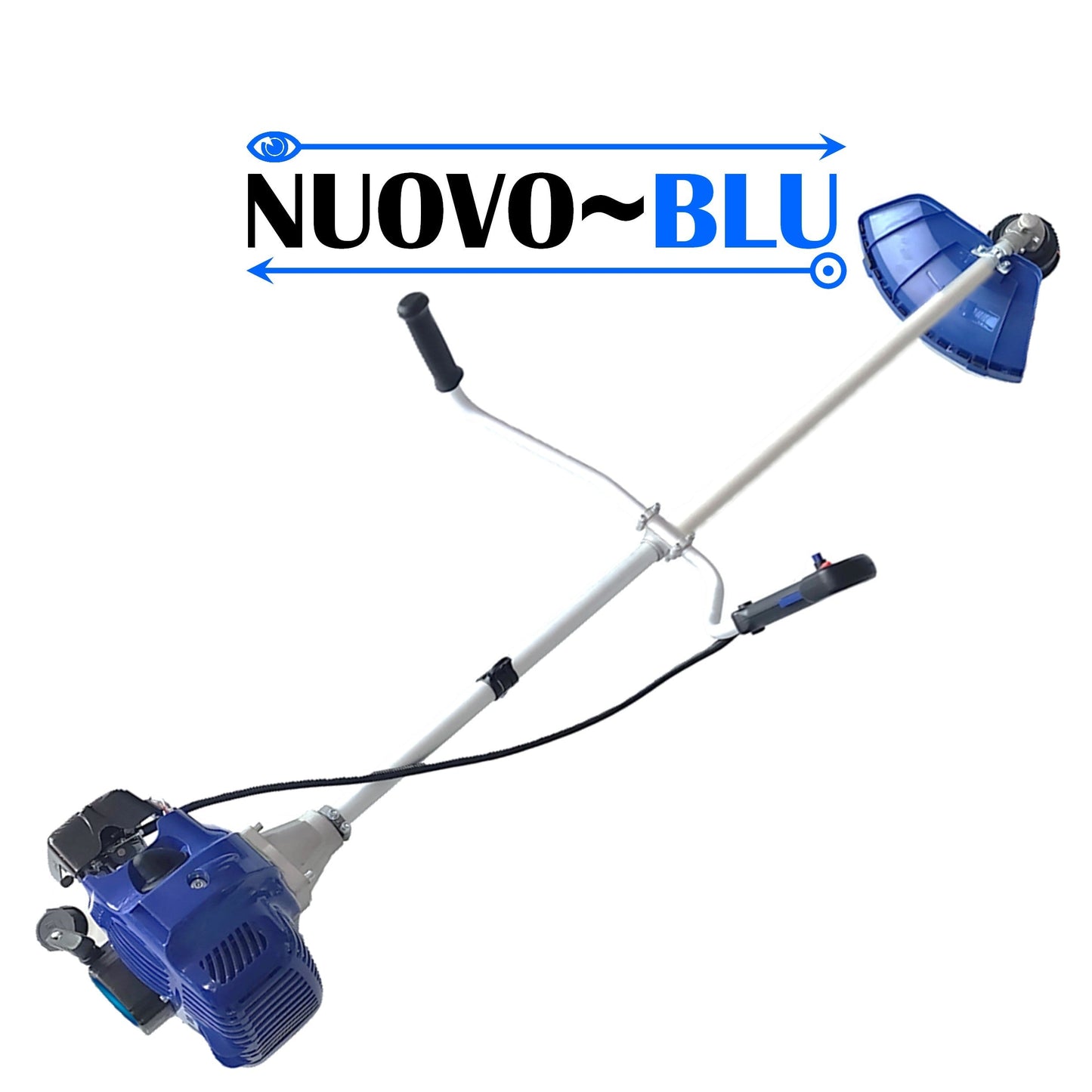 Motocoasa NUOVO-BLUe Fuel-Economy 3.4CP, Disc Vidia, Disc Stea, accesorii incluse