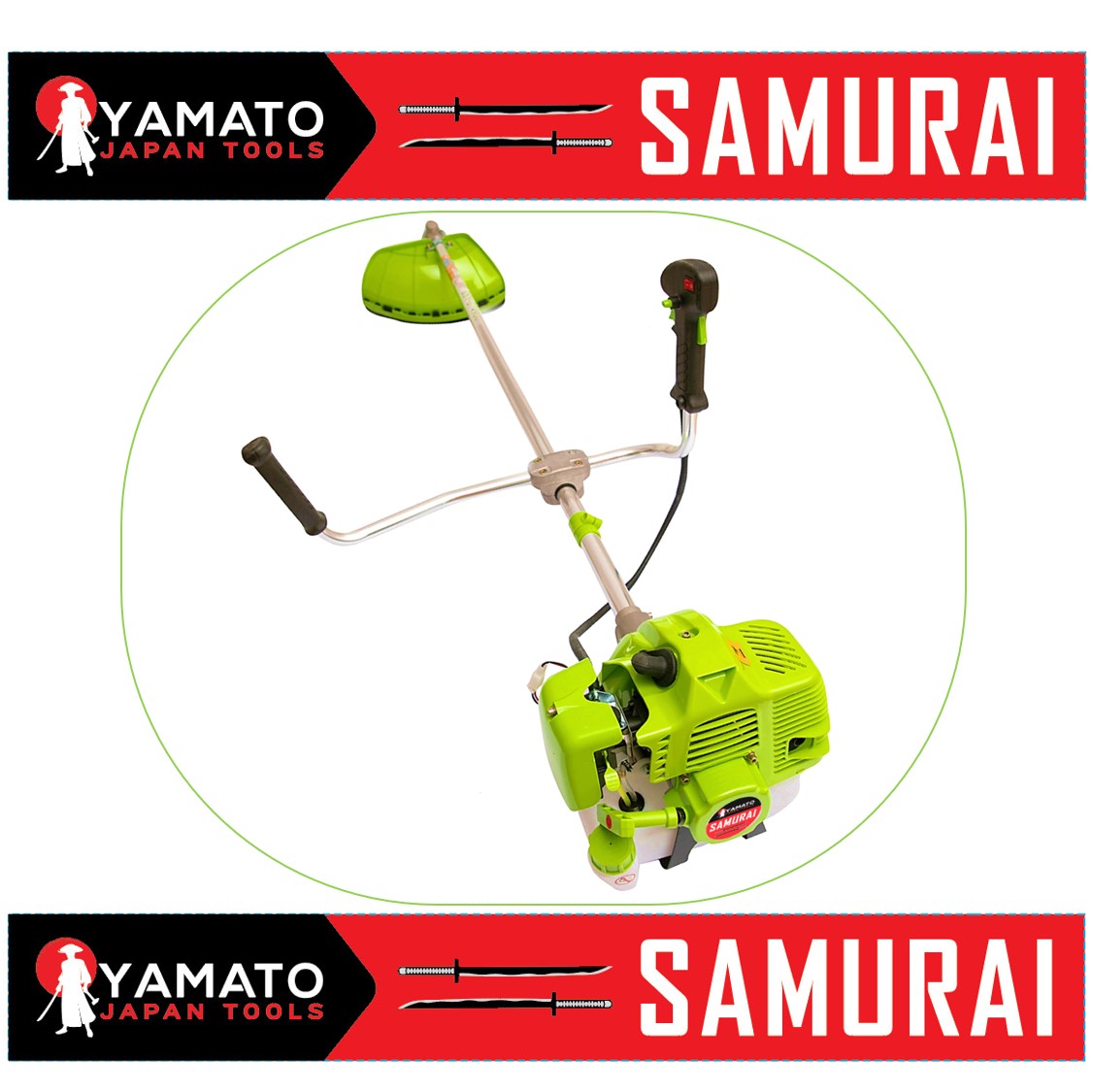 Motocoasa YAMATO SAMURAi 6.57CP, 9000Rpm, 2 x Discuri Vidia, accesorii incluse