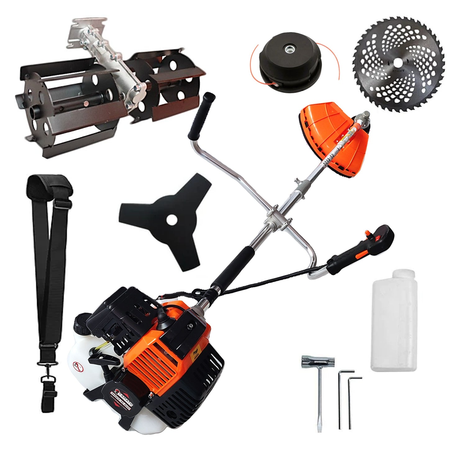 SET PRASITOARE+Motocoasa RS-8600 Multifunctionala YAMATO® Japan Tools, 6.3CP RACING EDITION, accesorii incluse