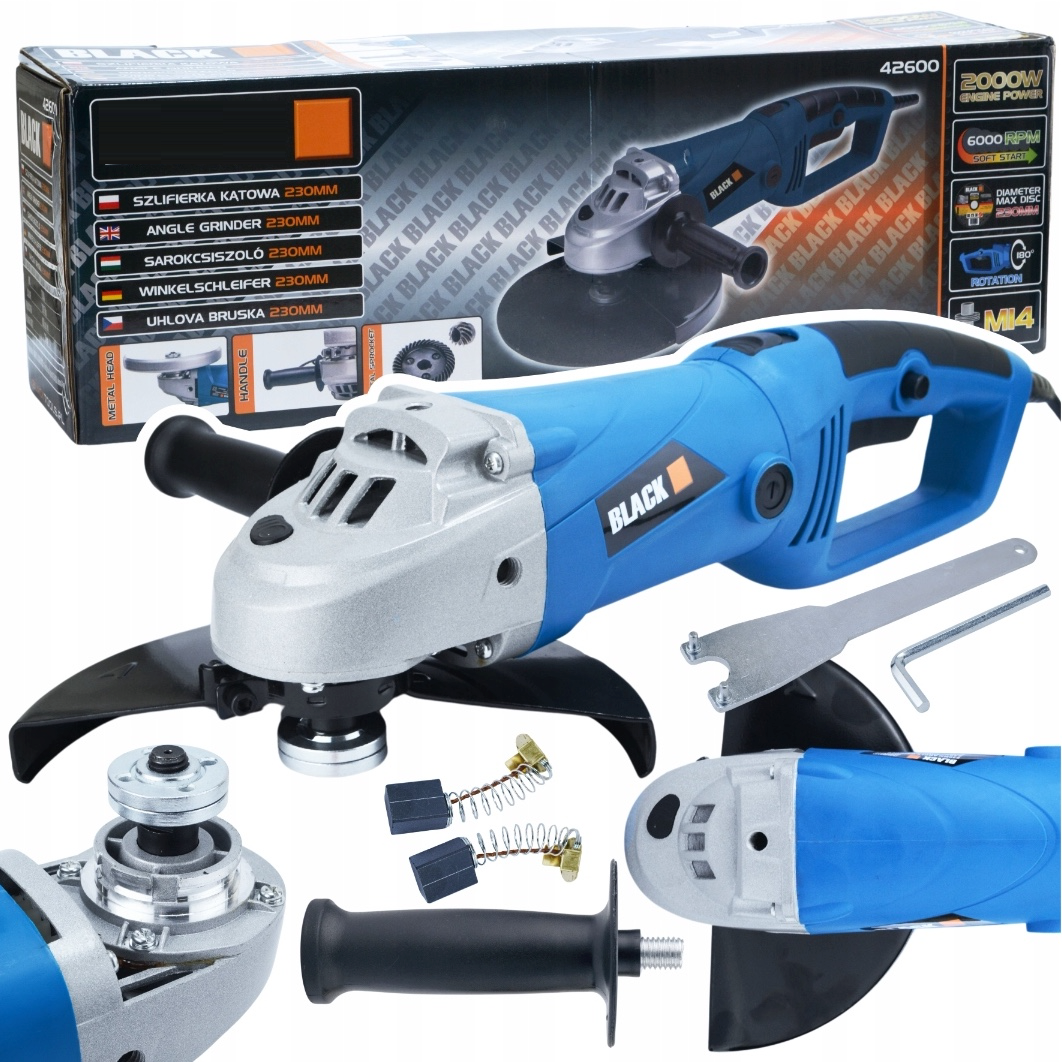 Polizor unghiular/ flex PORTONERO BL 42600, 2000W, 6000RPM, disc 230mm