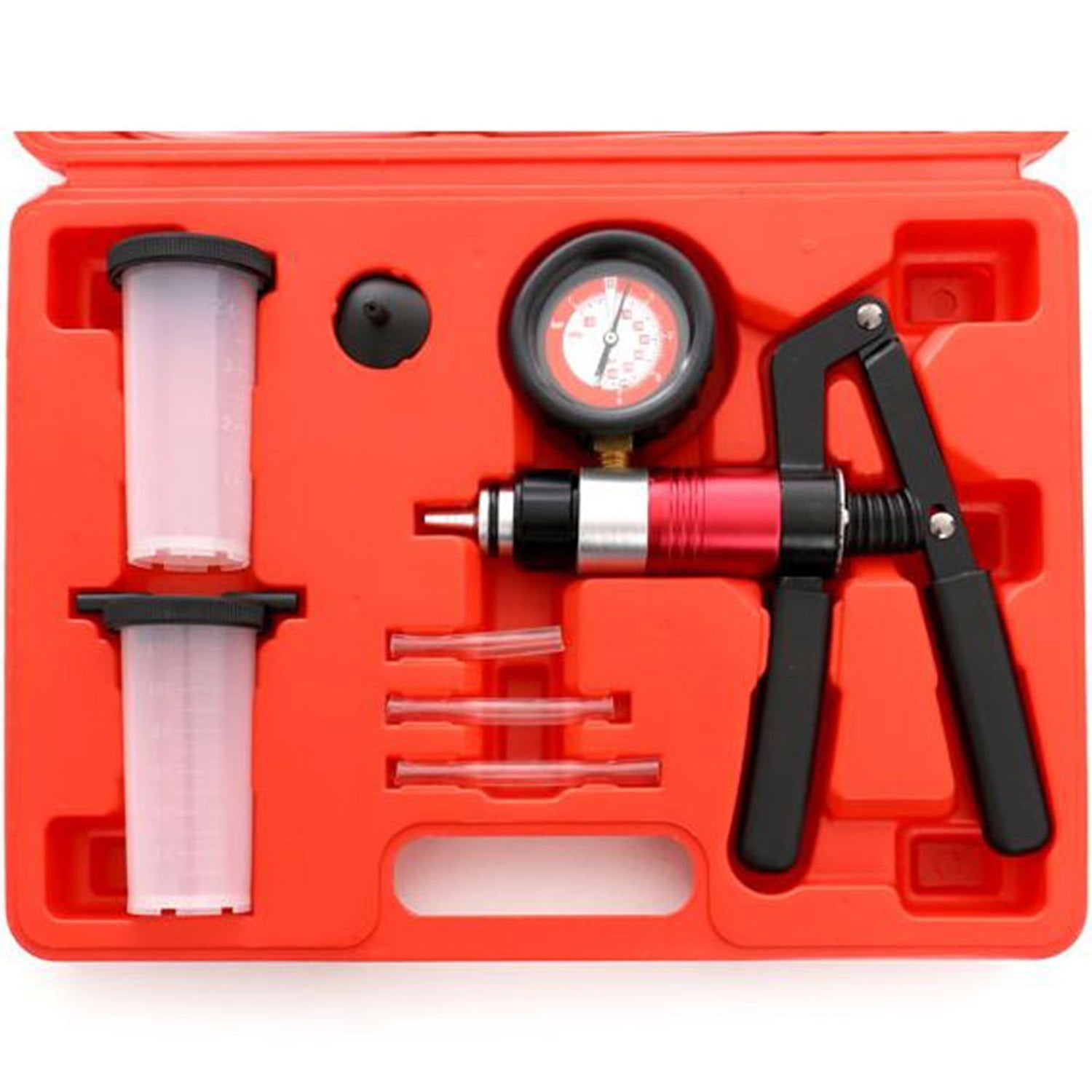 Pompa de vaccum manuala profesionala, cu manometru, POLSKI K10515, Poza7