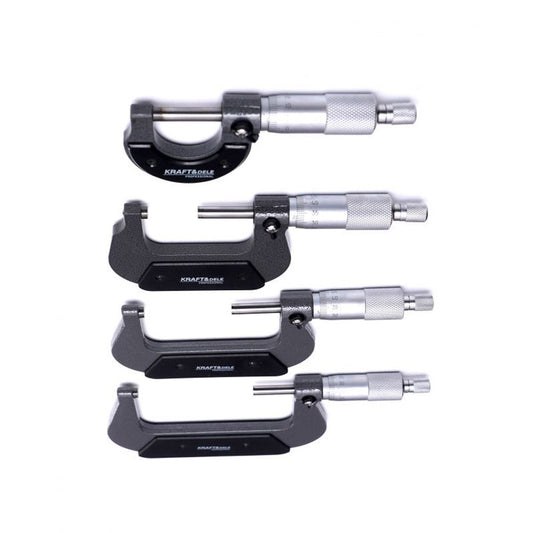 SET Micrometre Profesionale, include 4 micrometre, interval masurare 0-100mm, POLSKI K10443, Poza8