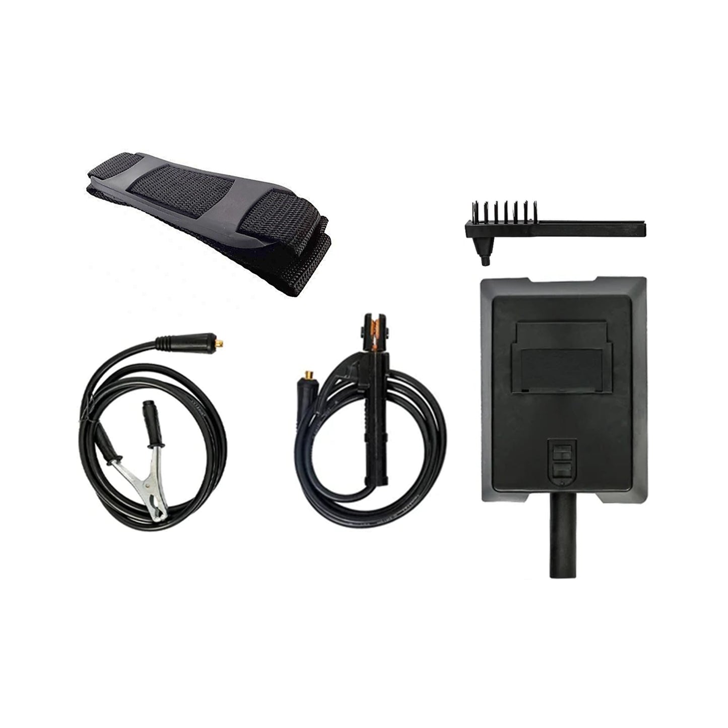SET Aparat de sudura DEZMAN 330S, MMA 330A, Tehnologie HOT-START, RED-1869 si 4 CLEME PRINDERE-FIXARE DE SUDURA,+ Masca Sudura Automata