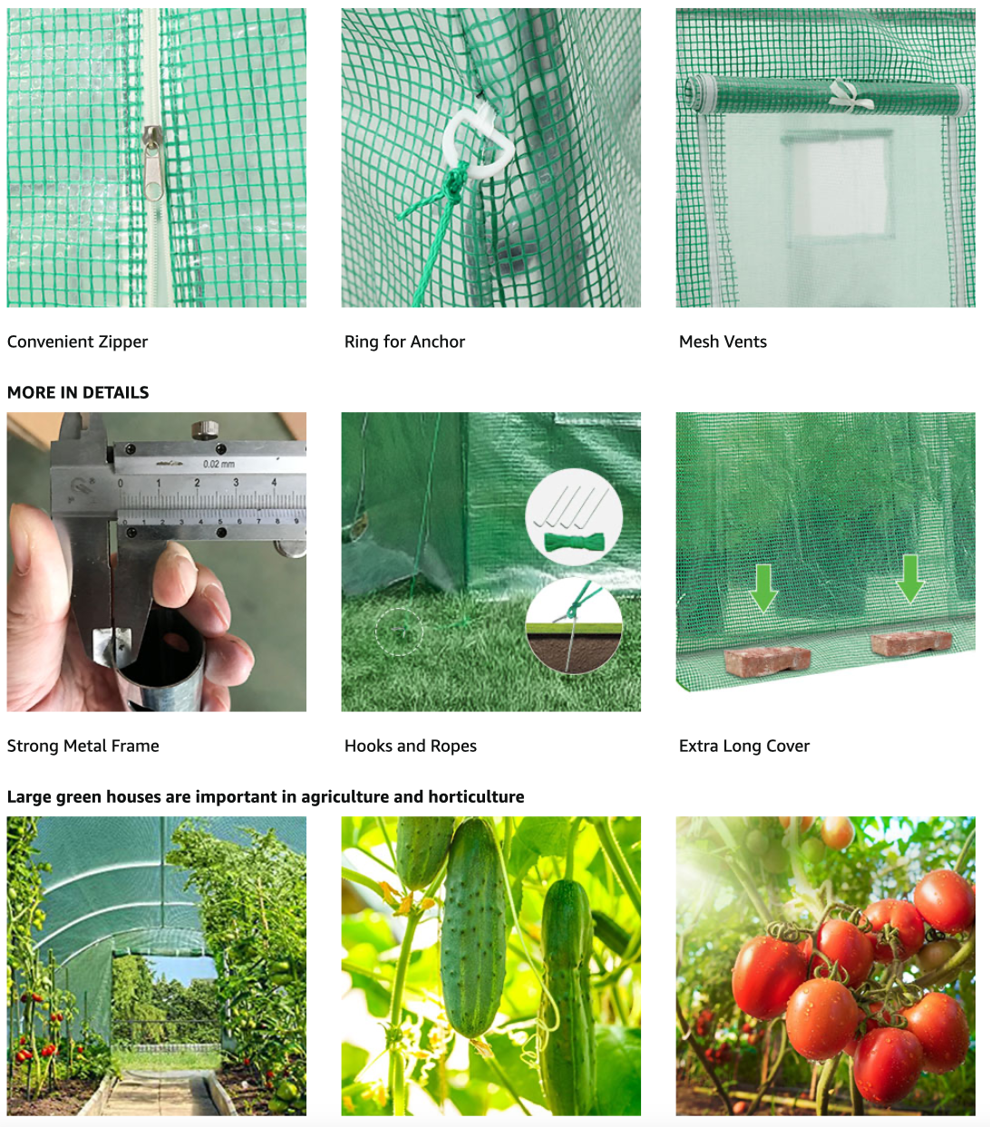 Solar gradina premium Liderman, 200x200x200cm, folie PE 180gr armata si anti UV, structura otel zincat 25mmx1mm, sera cu suprafata 4m2