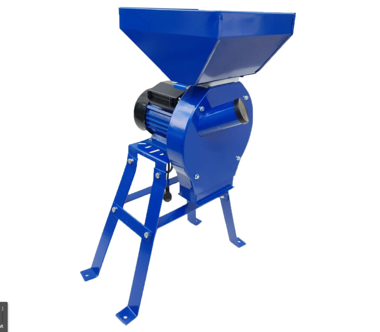 Set Moara cereale si stiuleti (2 in 1) VOKNER, Blue-Efficient, 3.9KW, cu Suport Metal