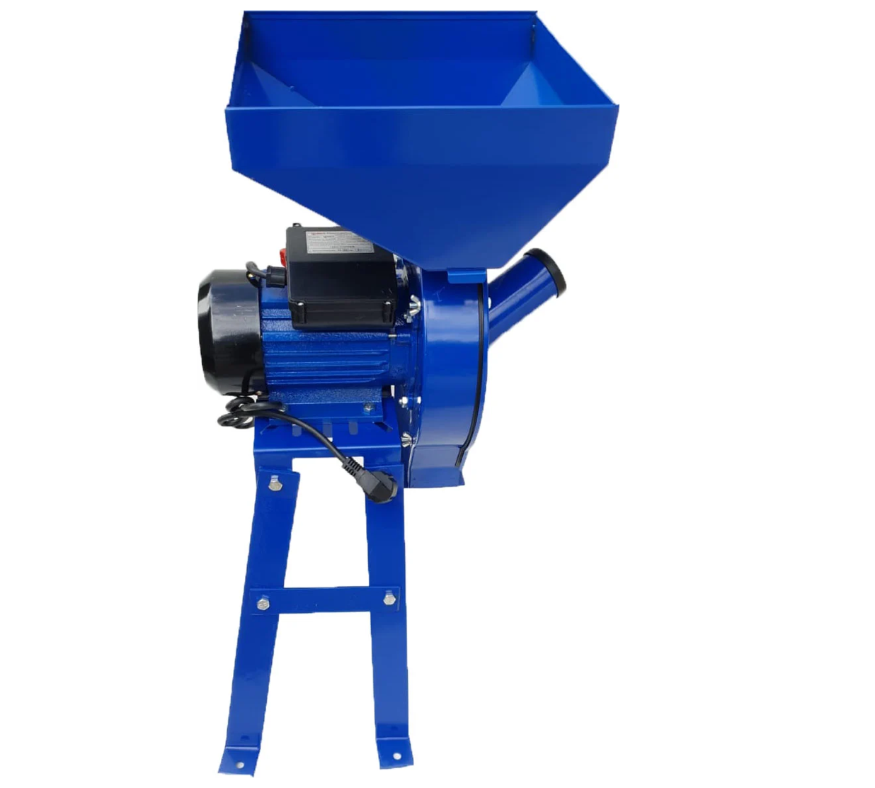 Set Moara cereale si stiuleti (2 in 1) VOKNER, Blue-Efficient, 3.9KW, cu Suport Metal