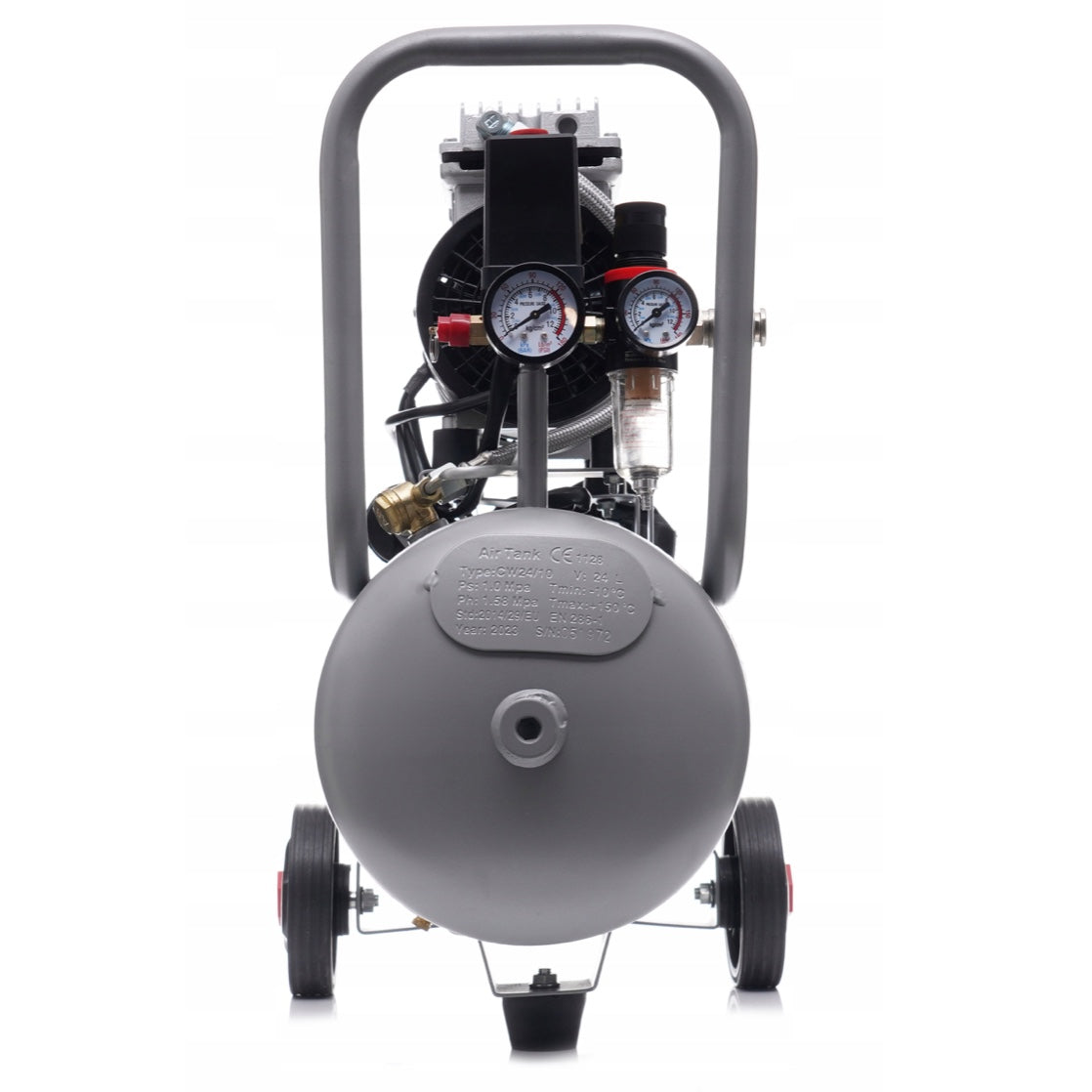 BLACK-FRIDAY Compresor aer fara ulei Kraft&Dele KD1395, 24L, 2Cp, 1200W, 8Bar, 220L, silentios