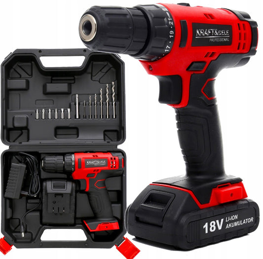 Bormasina pe acumulator Kraft&Dele KD1566, 1350RPM, 18V, mandrina 10mm