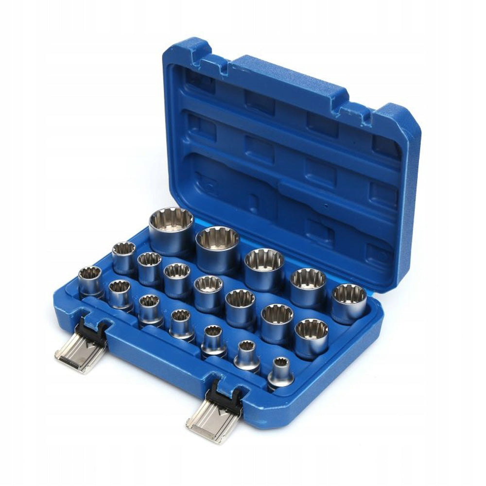 Set 19 CHEI Tubulare prize cu impact POLSKI K10347, 8-32mm, valiza transport inclusa